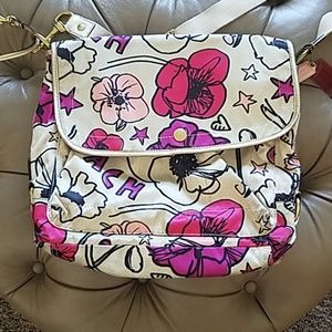 Coach poppy floral messenger